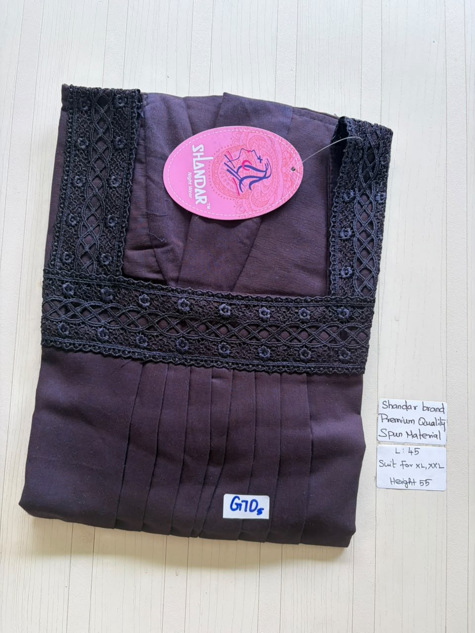 BS241 Shandar Spun nighty