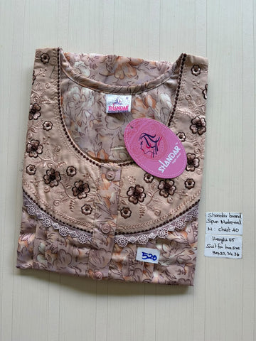 ASS 435 Shandar Spun nighty