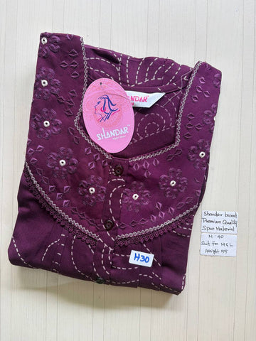 ASS116 Shandar Spun nighty