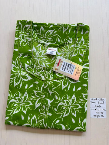 MCS 026 Ponni's Mixed Cotton Zip Nighty