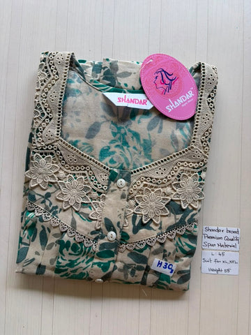 BS414 Shandar Spun nighty