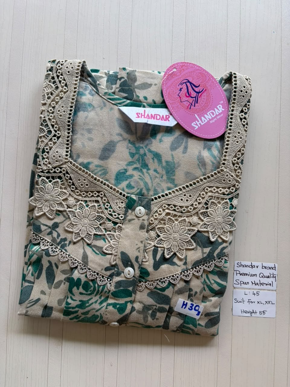 BS414 Shandar Spun nighty