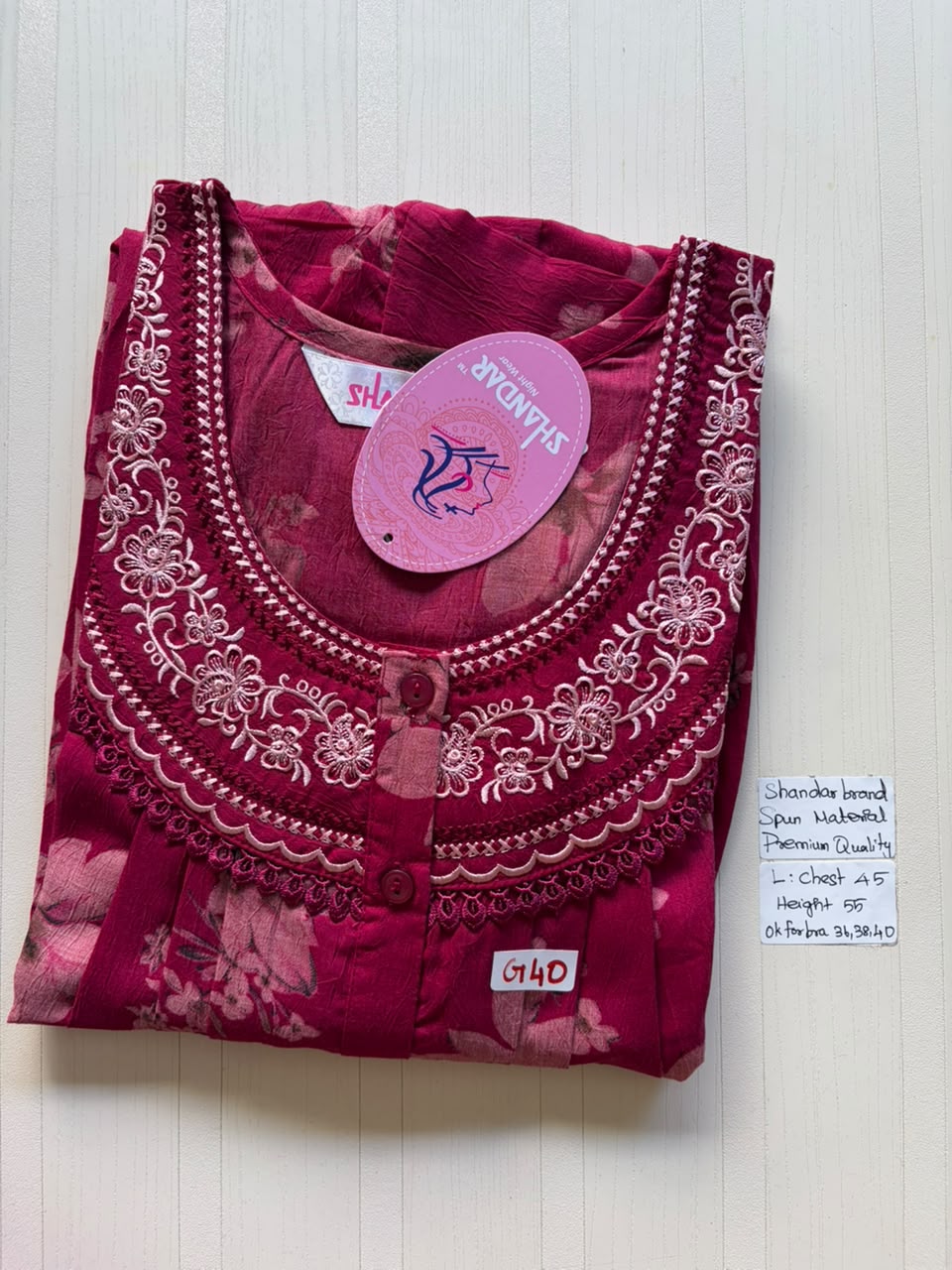 BSS 060 Shandar Spun nighty