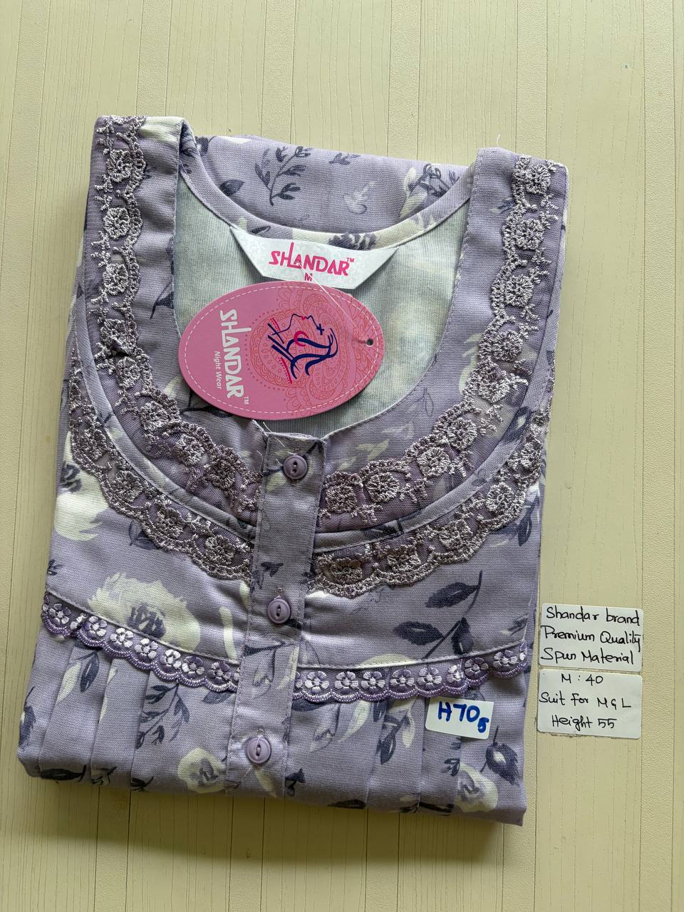 ASS156 Shandar Spun nighty