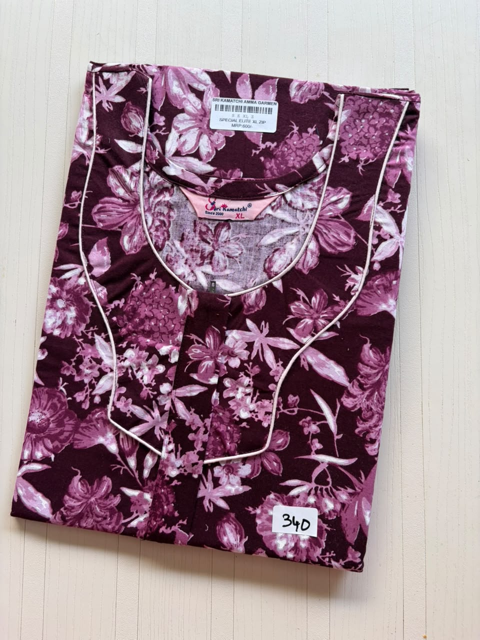 AASKZ 006 Peacock Zip Nighty BP DPS