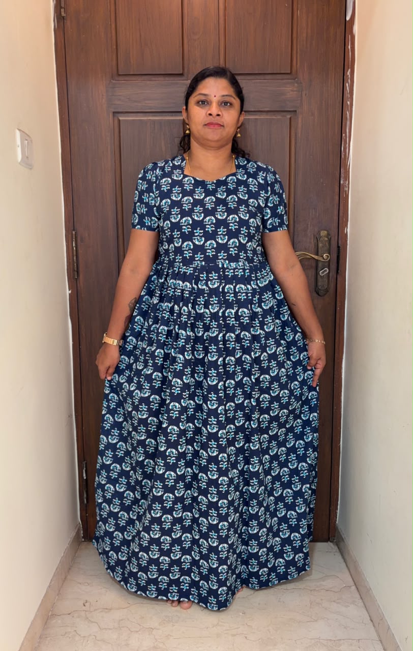MFS169 Peacock maxi frock YY1