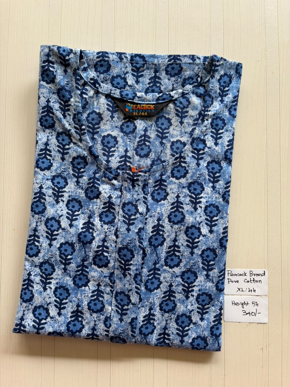 AASZ 265 Height Peacock Zip Nighty BP CPS
