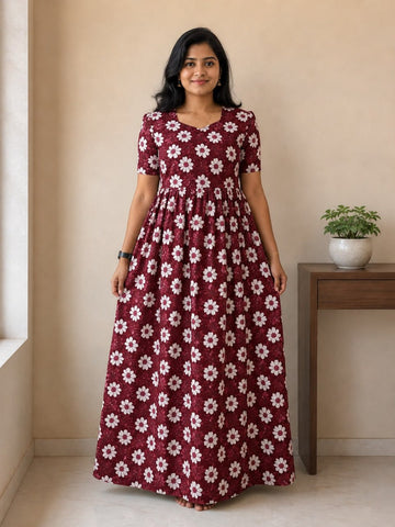 MFS 336 Peacock Maxi Frock YY1