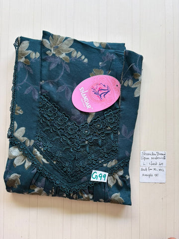 BSS 465 Shandar Spun nighty