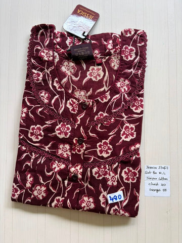 AJS 026 Jessica Slimfit Pleats Budget Nighty