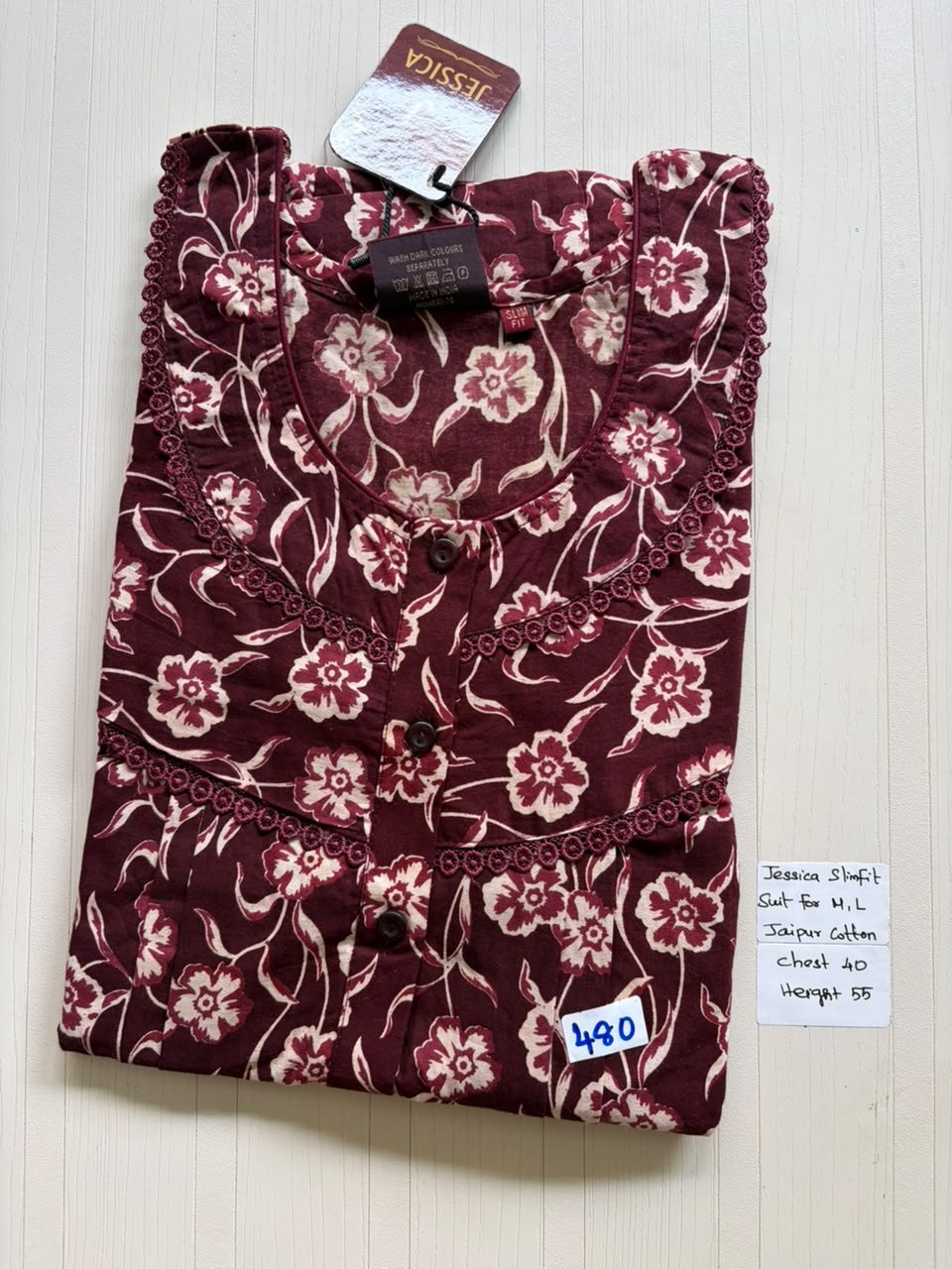 AJS 026 Jessica Slimfit Pleats Budget Nighty