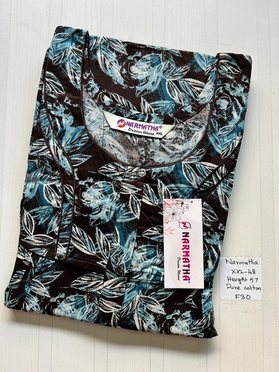 CNS041 Narmatha Pleats Zip Nighty