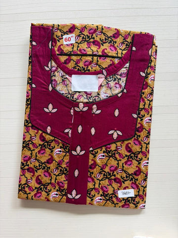 AASZ 166 Height Peacock Zip Nighty BP DPS