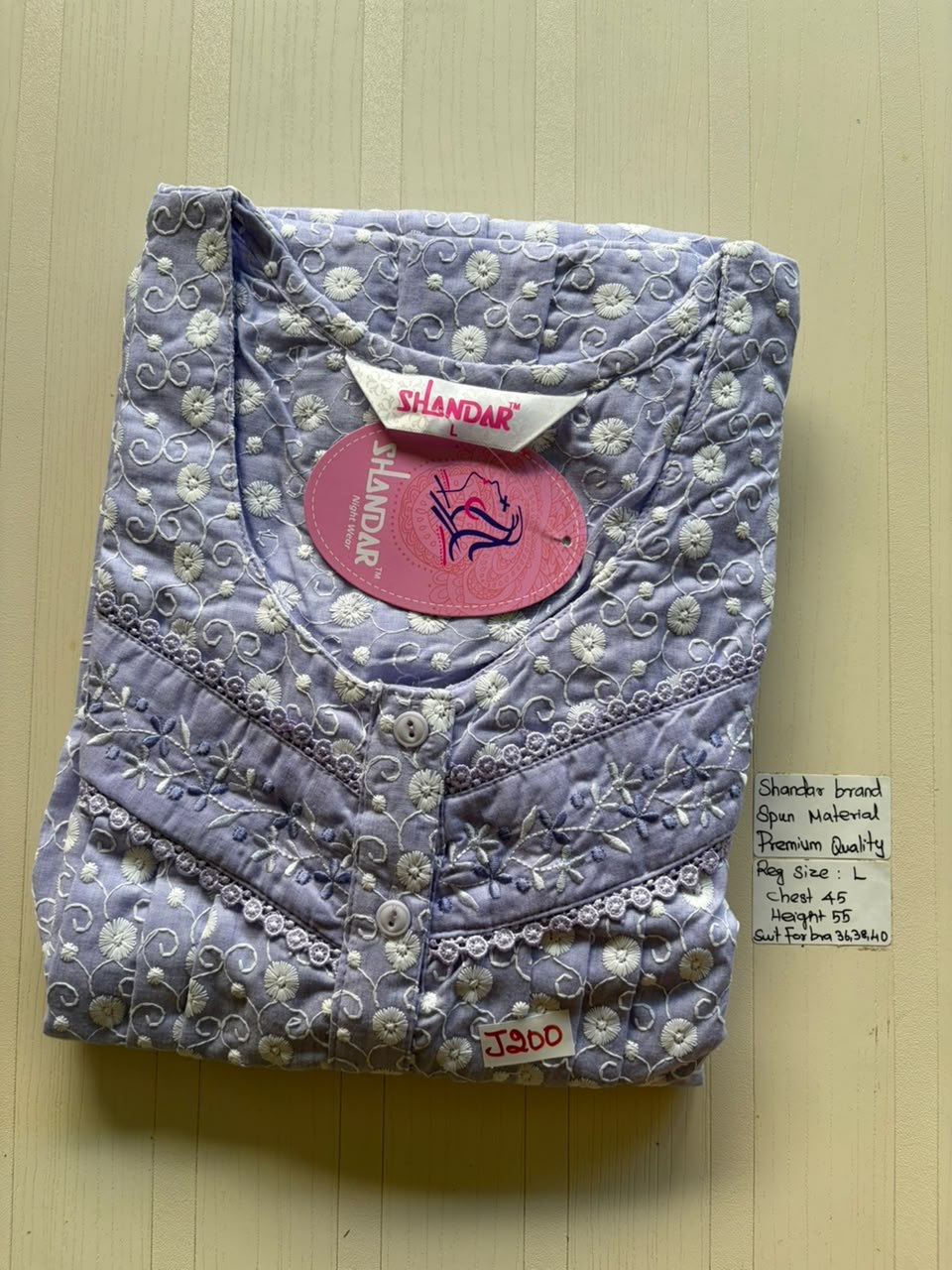 BSS 722 Shandar Spun nighty