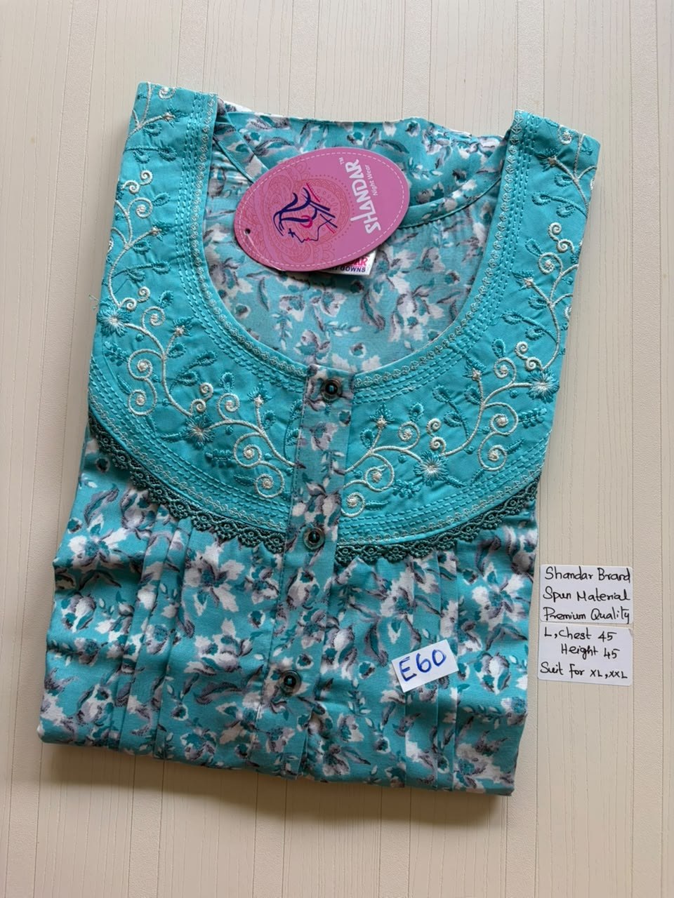 BS502 Shandar Spun nighty