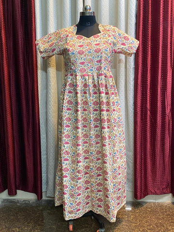MFS127 Peacock Height maxi feeding frock FD FM1 FM2