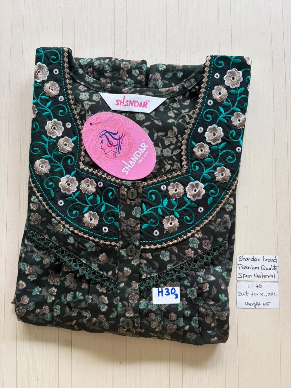 BS397 Shandar Spun nighty