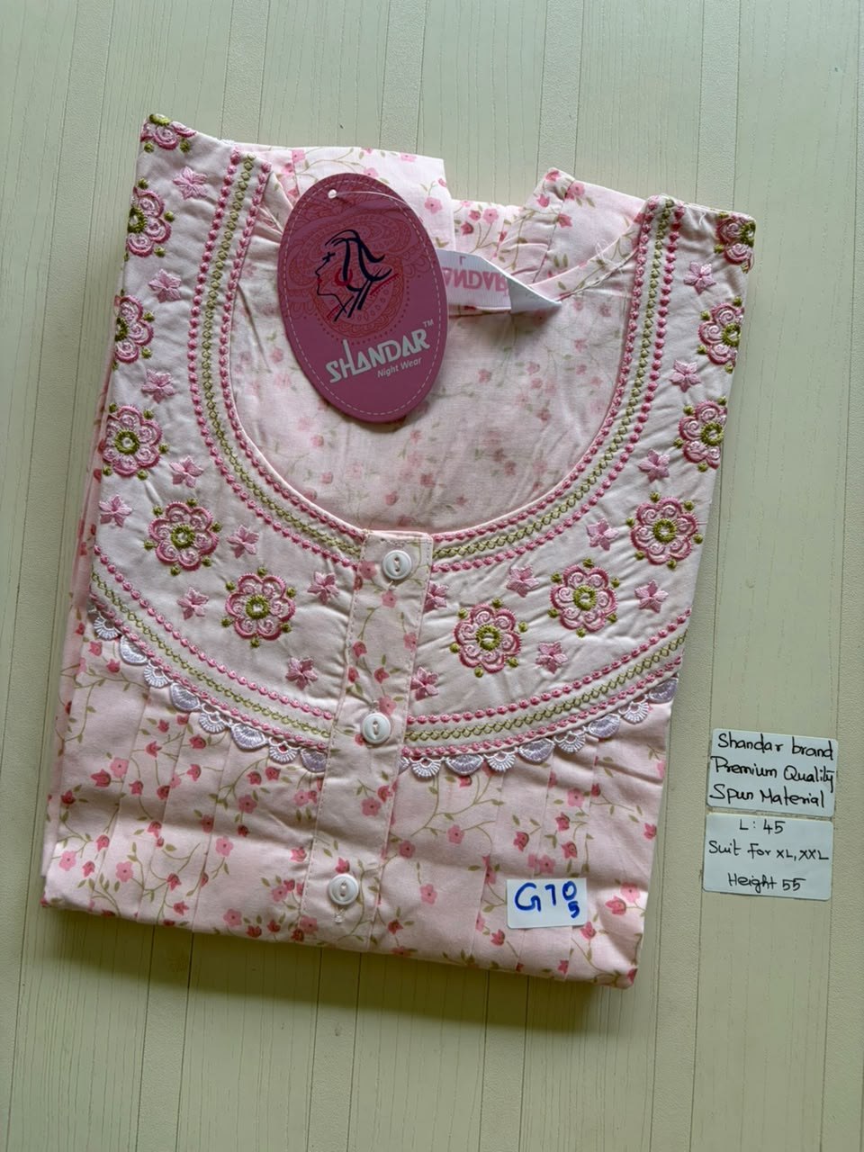 BS256 Shandar Spun nighty