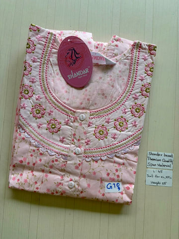 BS256 Shandar Spun nighty