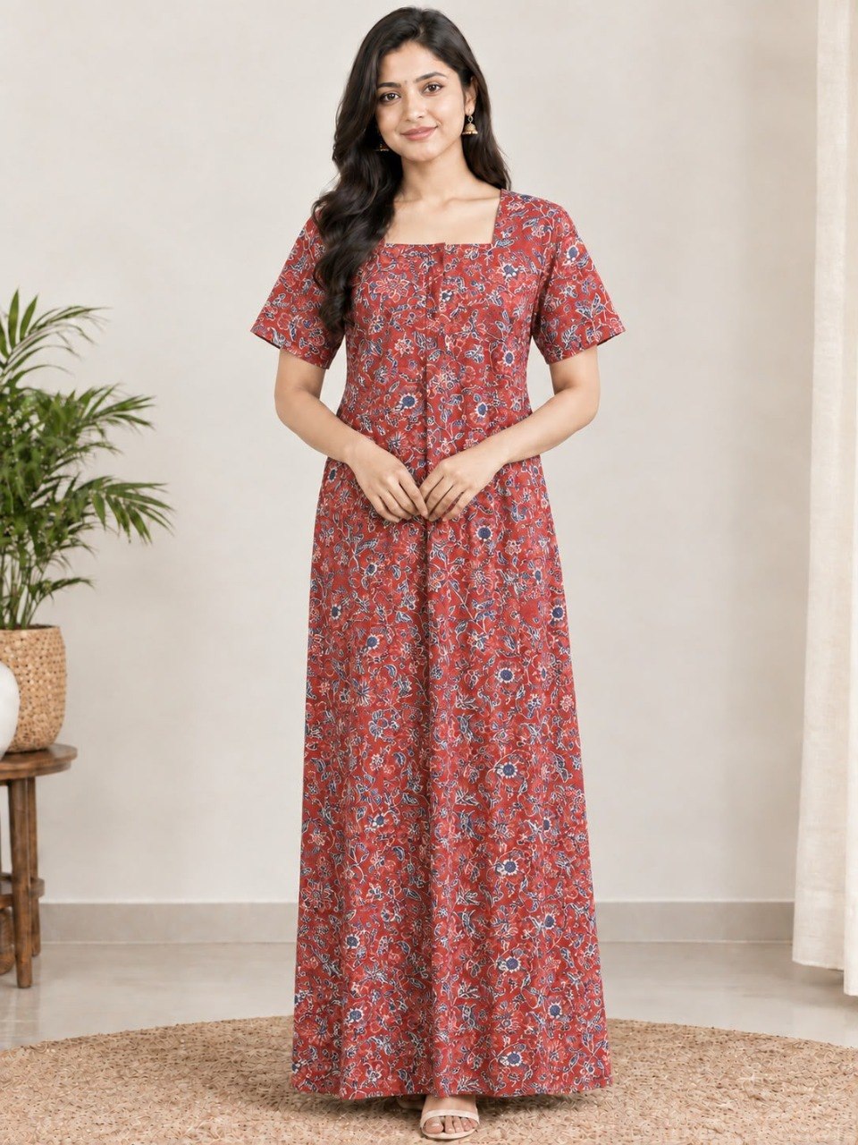 AASZ 326 Height Peacock Zip Nighty BP CPS
