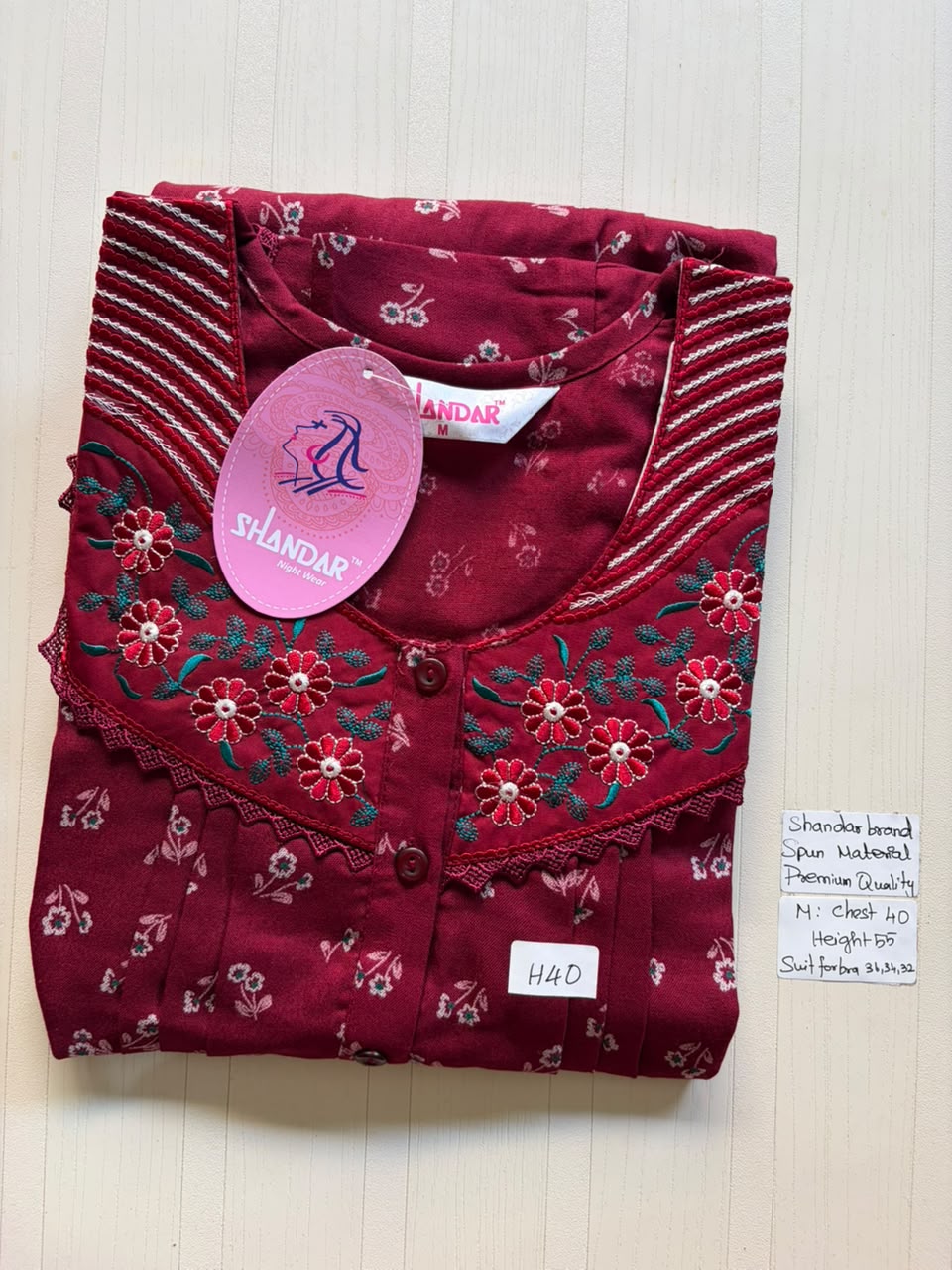 ASS 353 Shandar Spun nighty