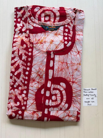 AASZ 111 Peacock Zip Nighty Batik DPS