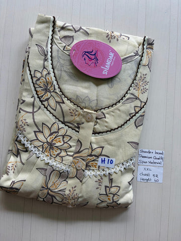 DSS 265 Height Shandar Spun nighty