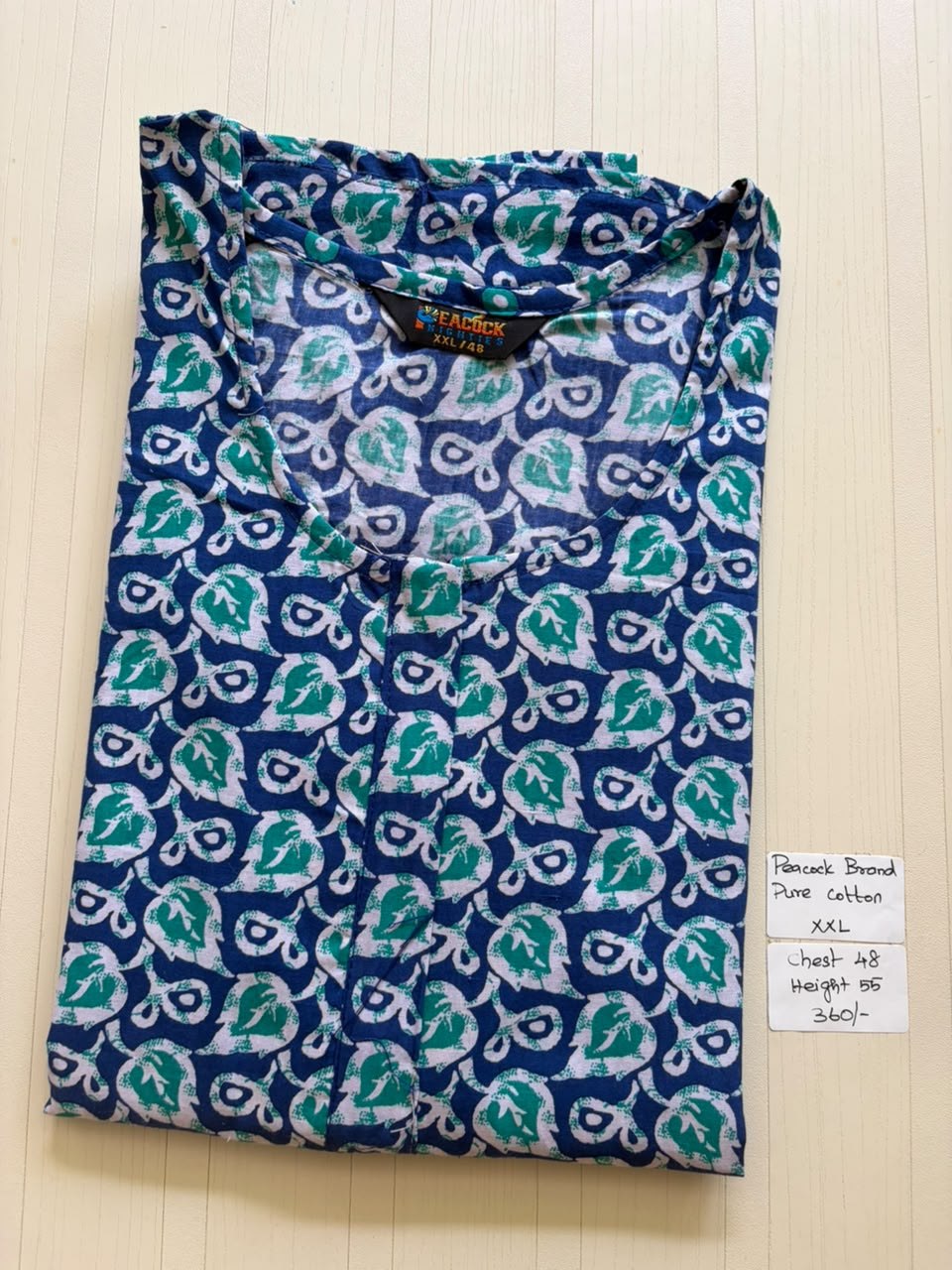 AASZ003 Peacock zip Nighty