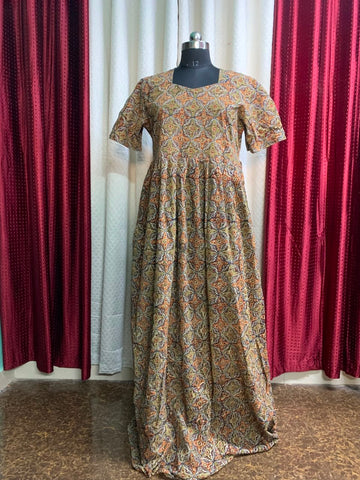 MFS162 Peacock Height maxi frock YY1 YY2