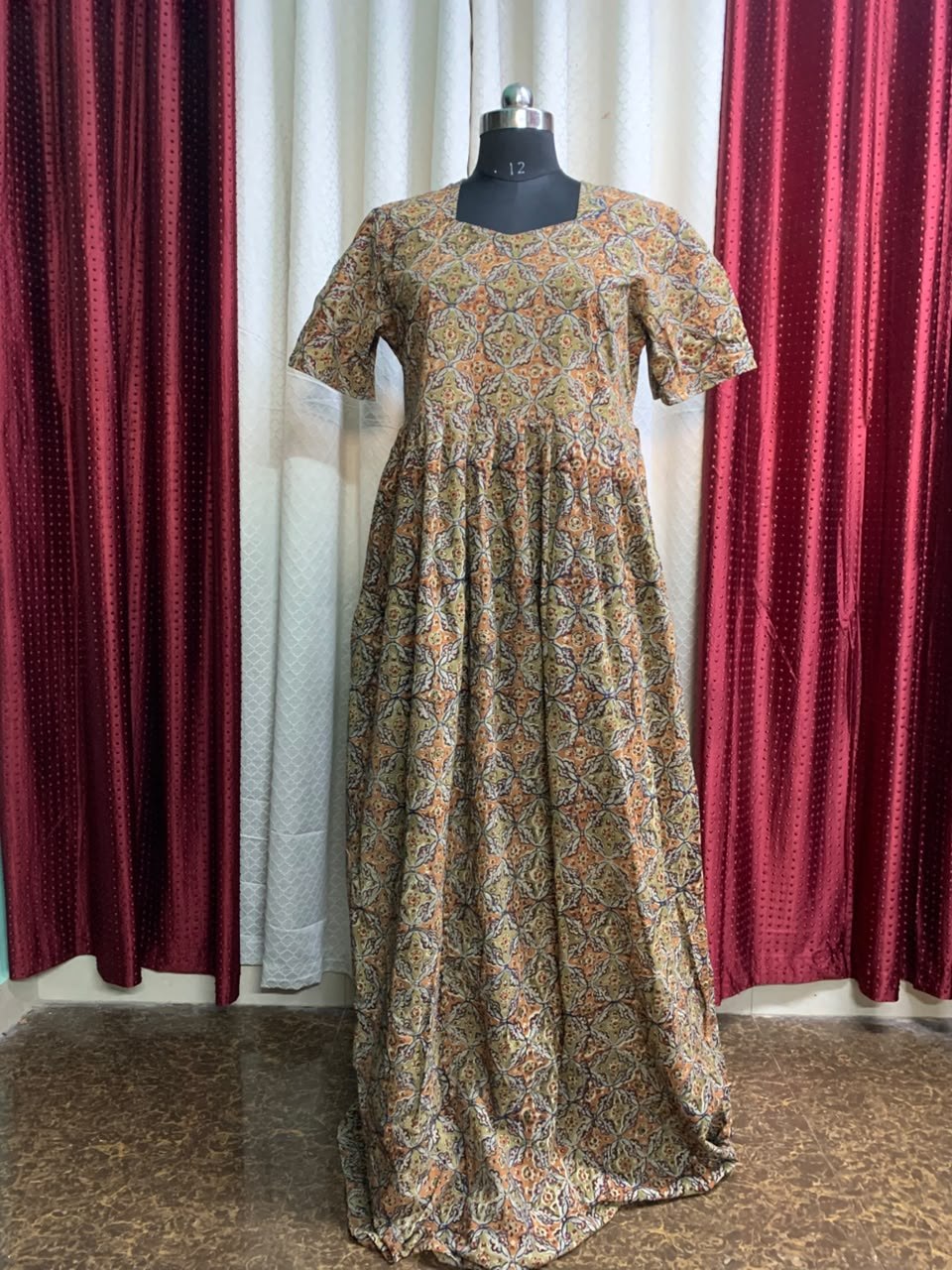 MFS162 Peacock Height maxi frock YY1 YY2