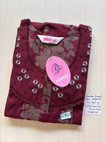 ASS 852 Shandar Spun nighty
