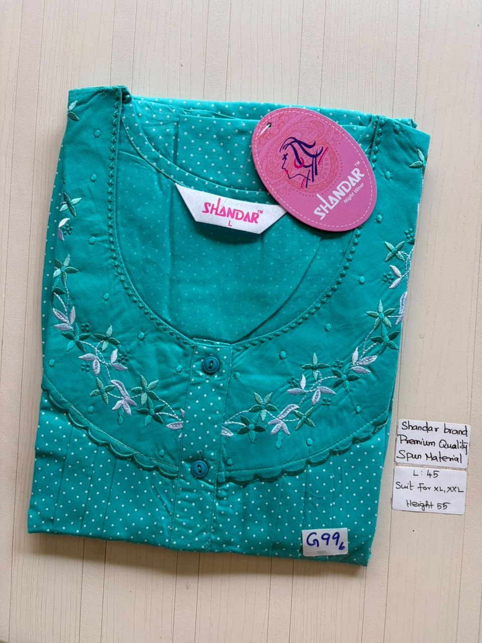 BS315 Shandar Spun nighty