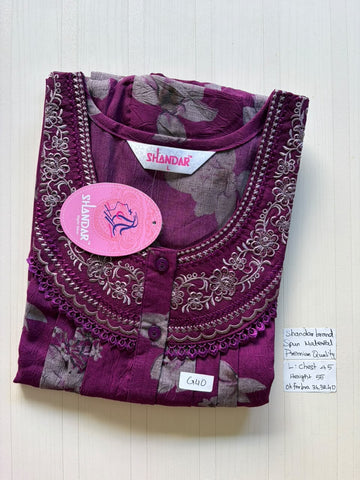 BSS 062 Shandar Spun nighty
