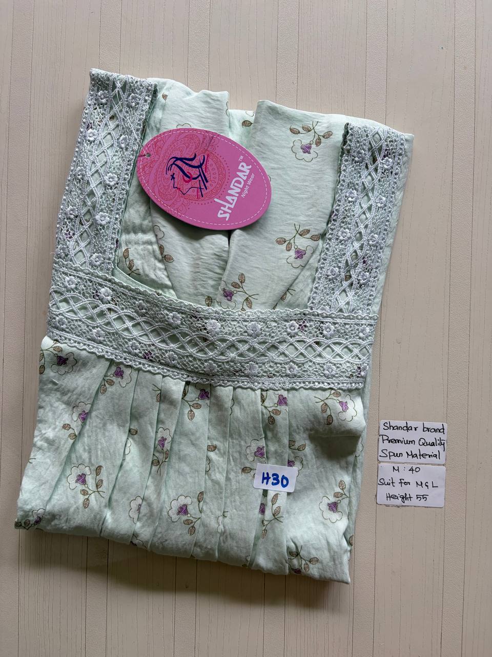 ASS136 Shandar Spun nighty