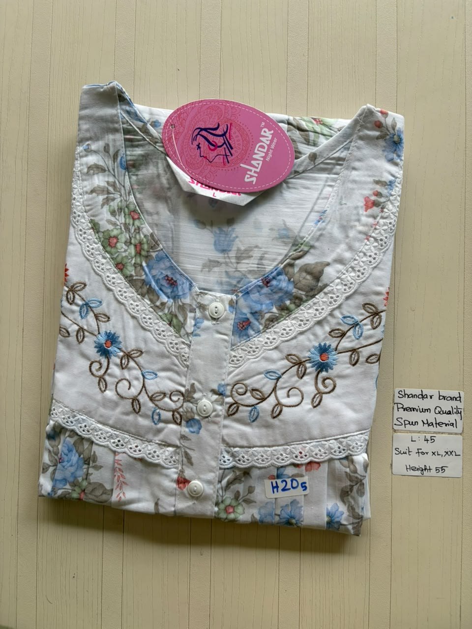 BS461 Shandar Spun nighty