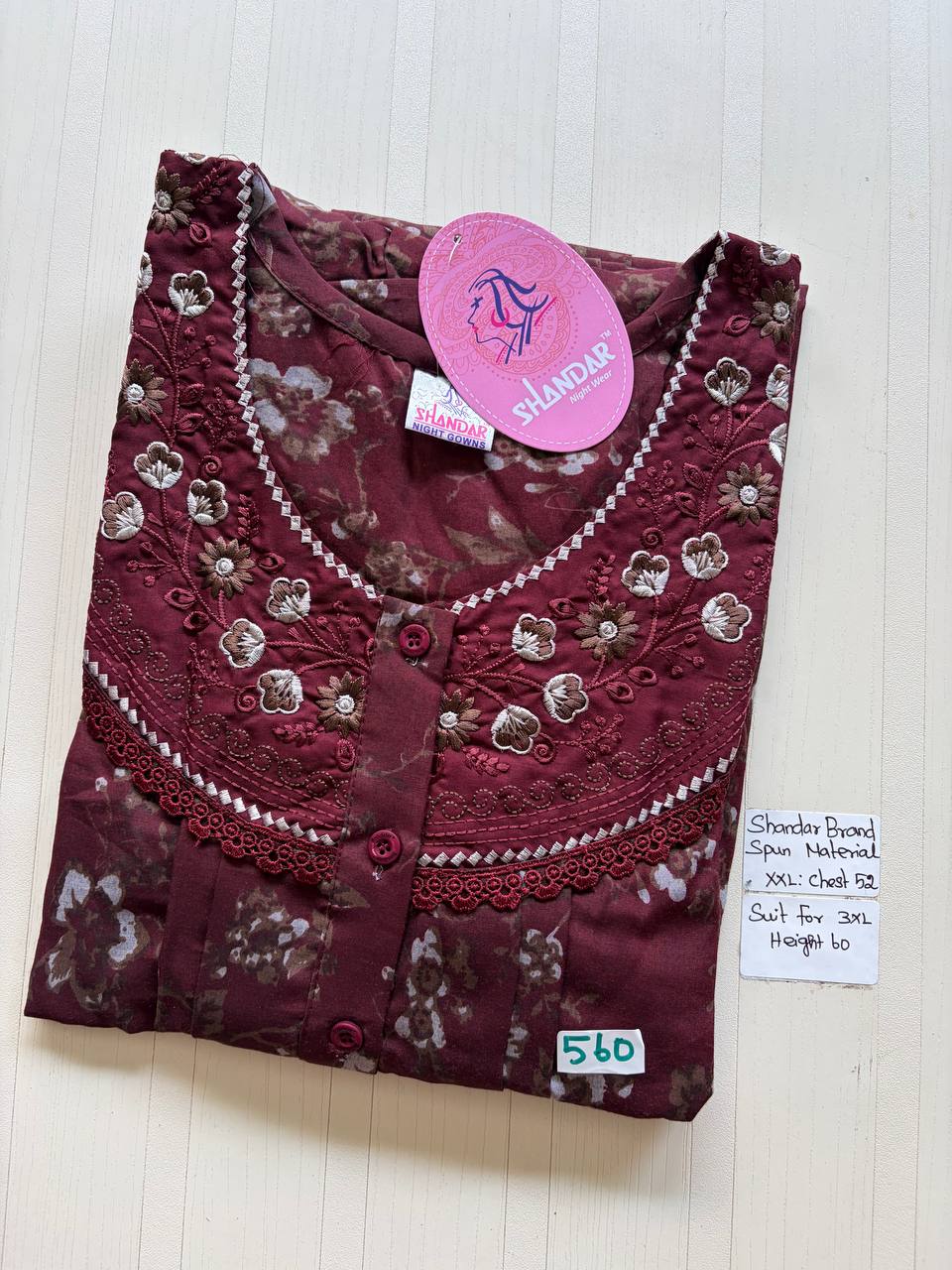 Dss 319 Shandar Spun nighty