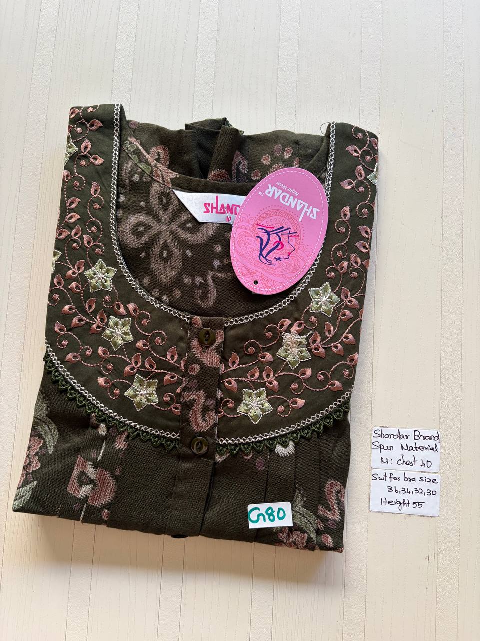 ASS 847 Shandar Spun nighty