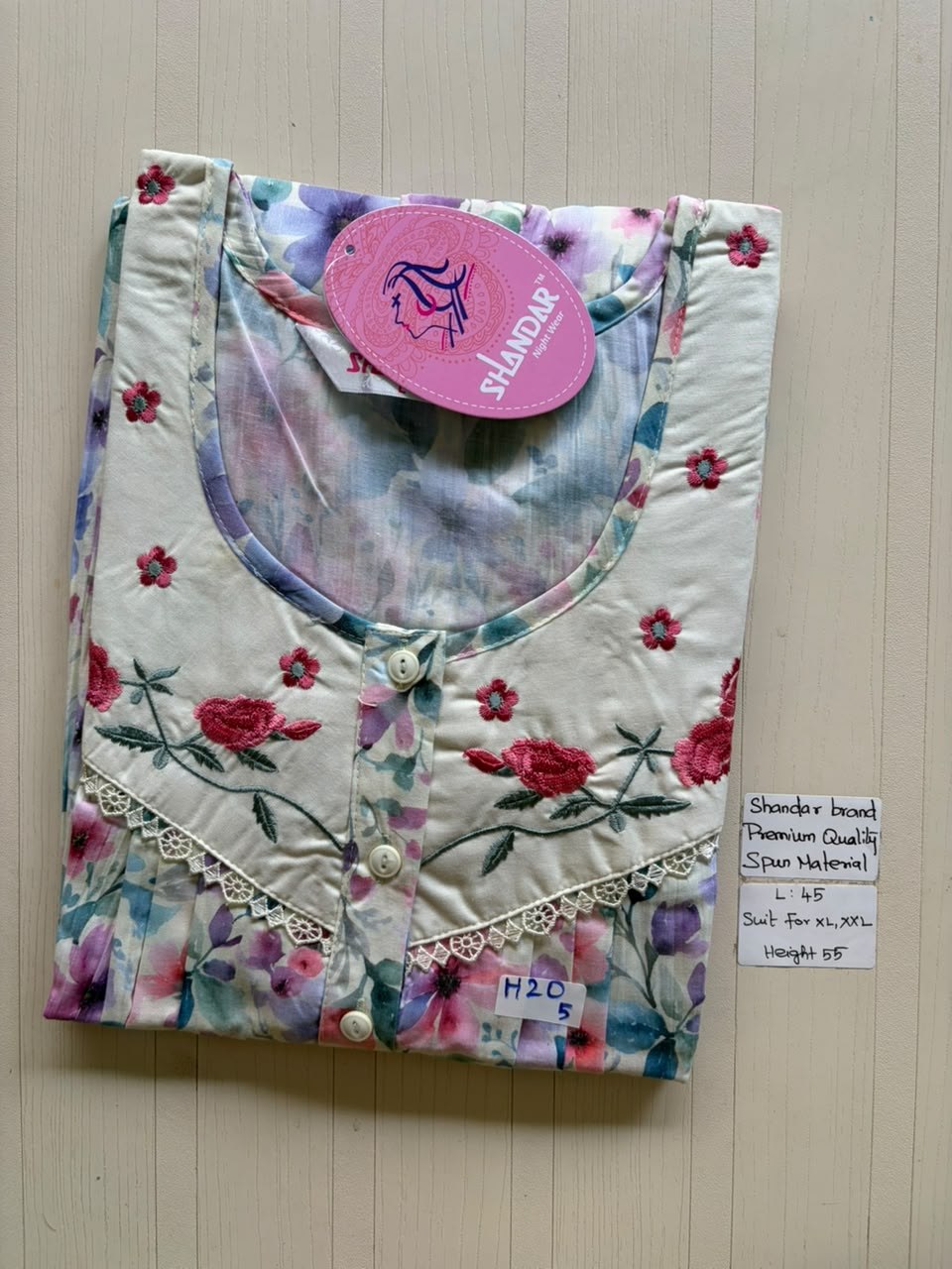 BS466 Shandar Spun nighty