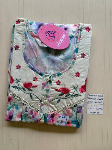 BS466 Shandar Spun nighty