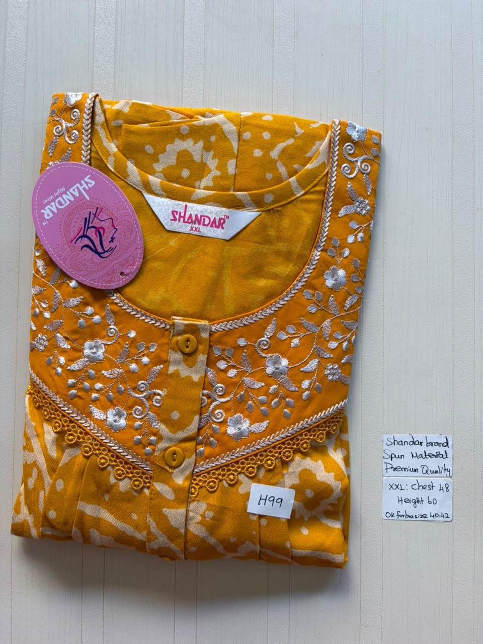 DSS 139 Height Shandar Spun nighty