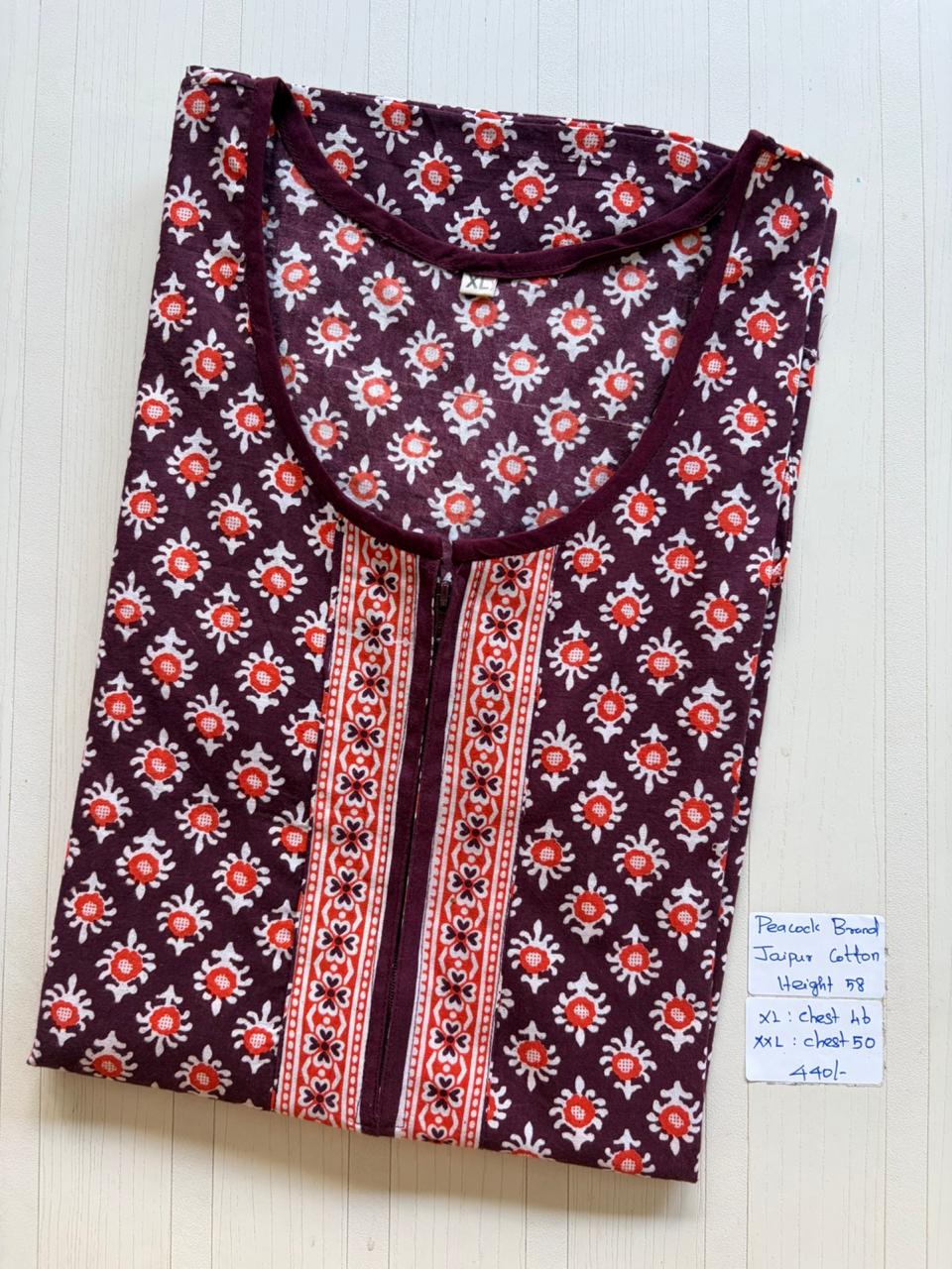 AASHP 128 Peacock Zip Nighty BP HP RR1 DPS