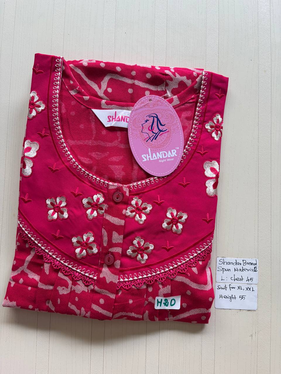 bss 357 Shandar Spun nighty
