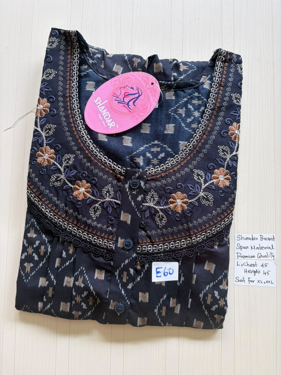 BS503 Shandar Spun nighty