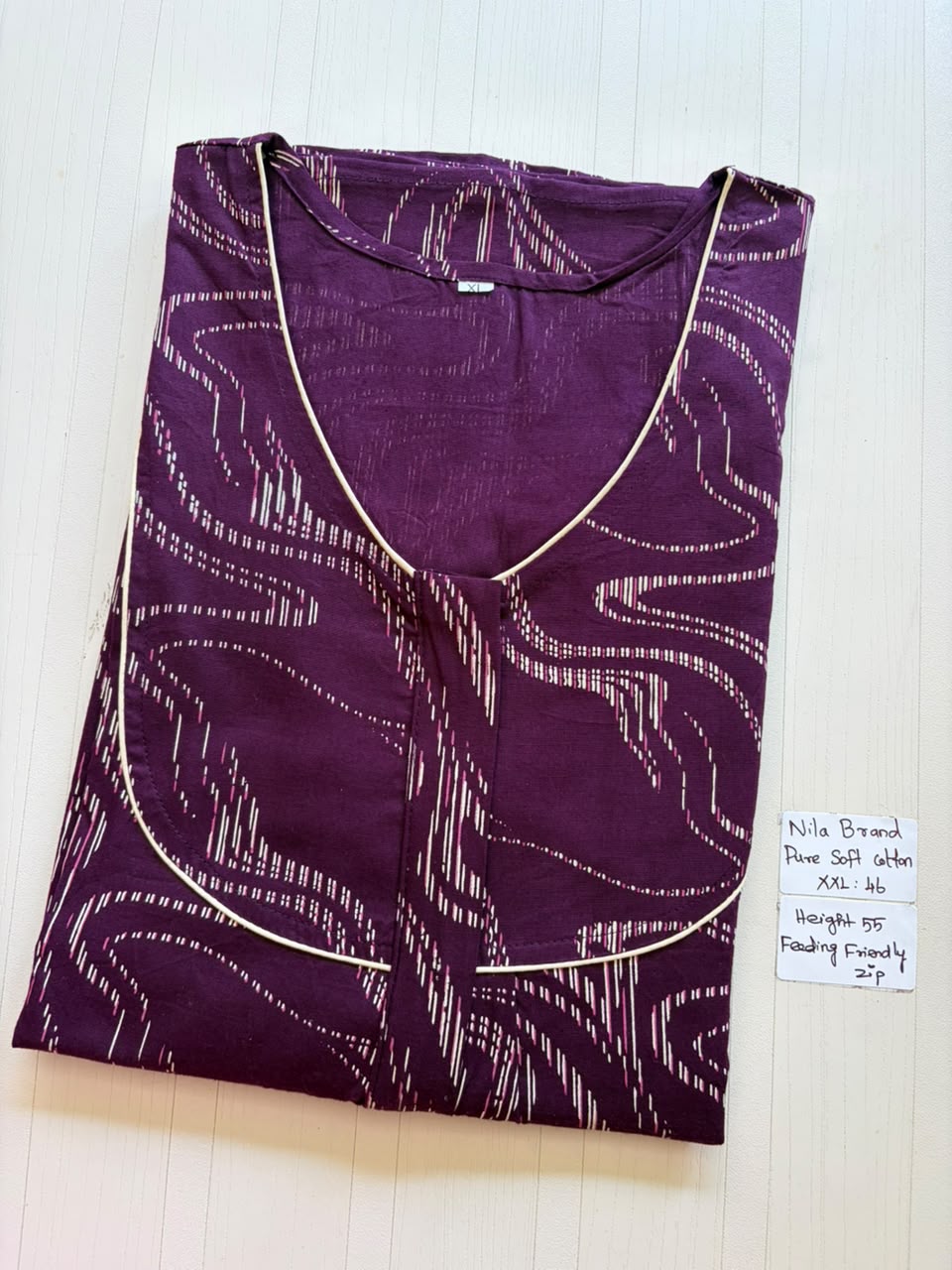 NP 090 Nila Brand Zip Nighty DPS