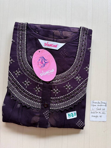 bss 342 Shandar Spun nighty