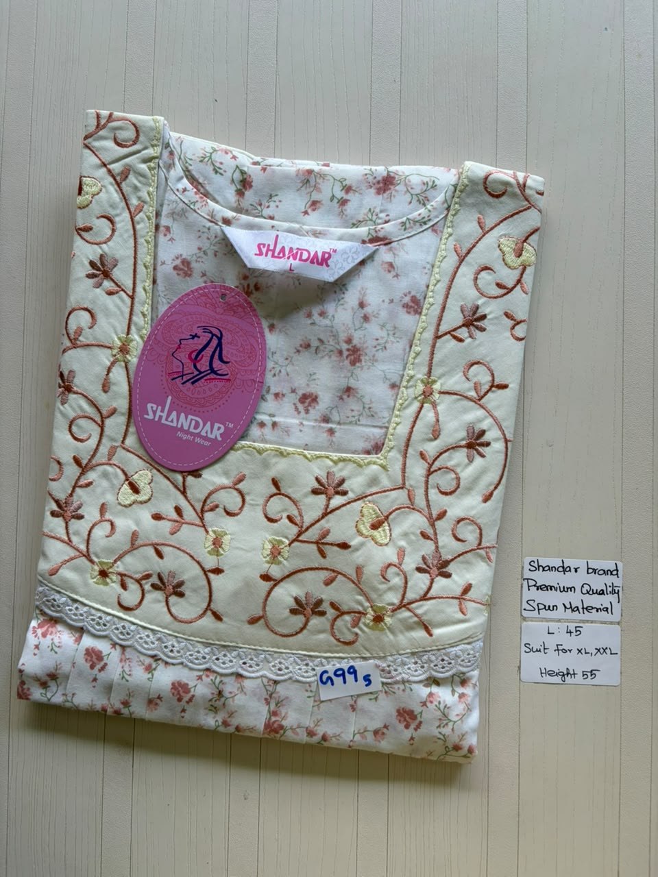 BS340 Shandar Spun nighty