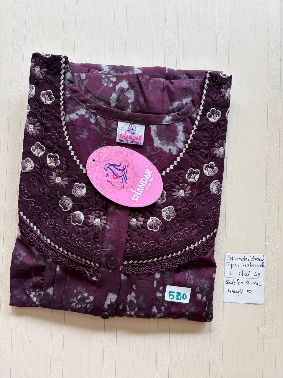 bss 402 Shandar Spun nighty