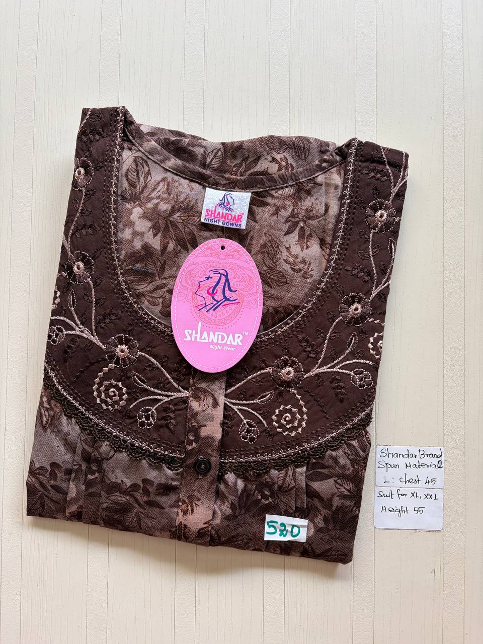 bss 417 Shandar Spun nighty