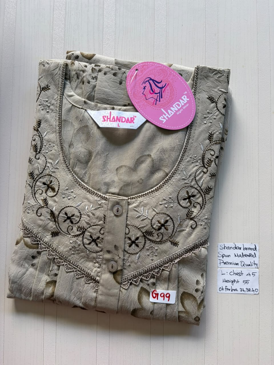 BSS 084 Shandar Spun nighty