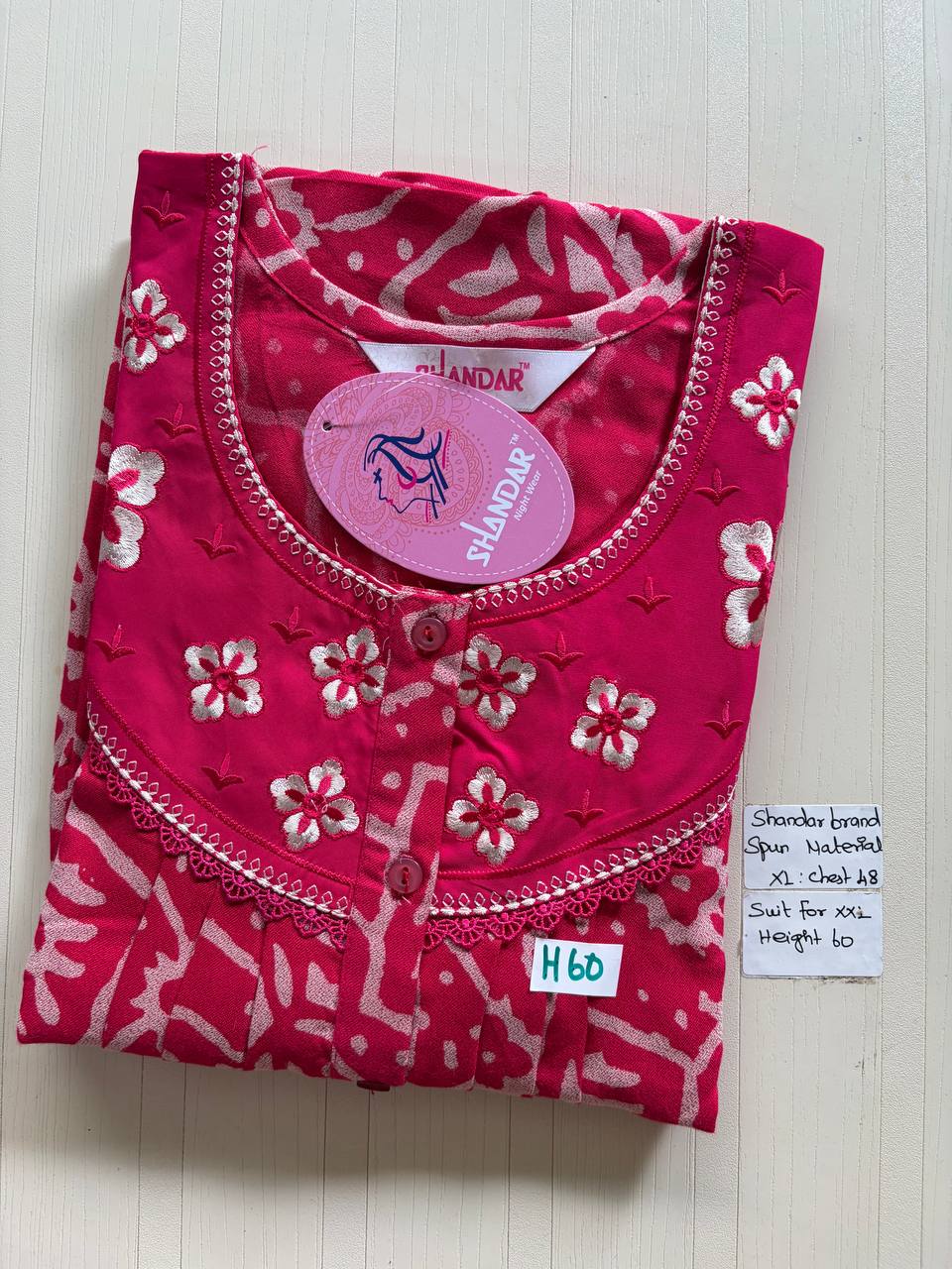 css 599 Shandar Spun nighty